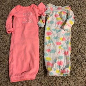 Carters infant girl night gowns